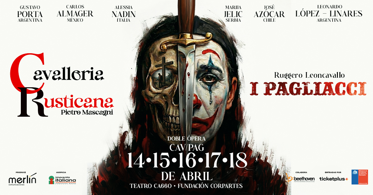 Afiche oficial de "Cavalloria Rusticana", Merlín